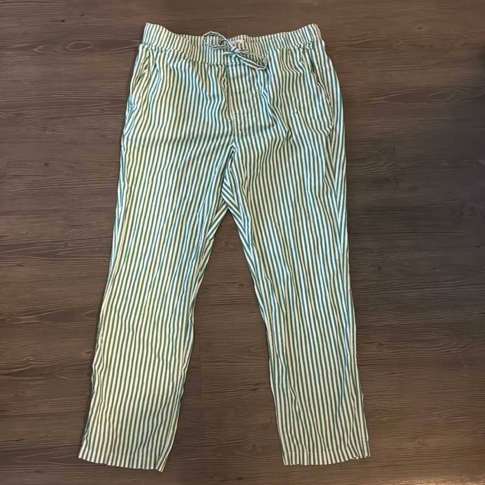 J Crew Striped Pajama Pants